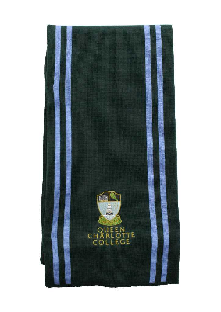 Queen Charlotte College Scarf Bottle/Sky